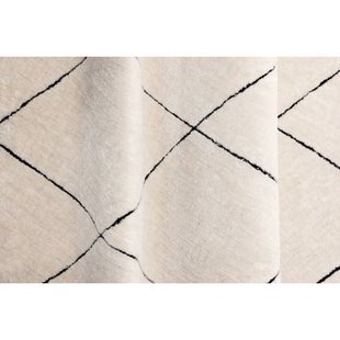 Fjôrd - Vloerkleed Zwart - 230x160cm - Patrik