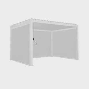 sweeek - Pergola met lamellendak Triomphe 3x4m + 2 zonneschermen 3m +