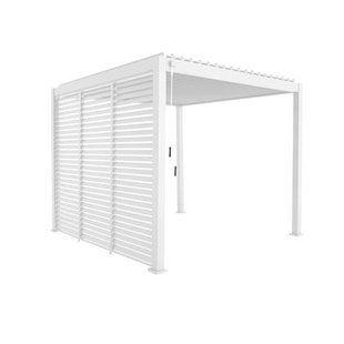 sweeek - Aluminium pergola met lamellendak 3x3m V2 + 3 luiken
