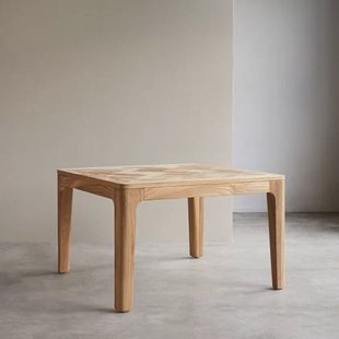 Tikamoon - Tafel van gerecycled massief teakhout 120x120 Ruth