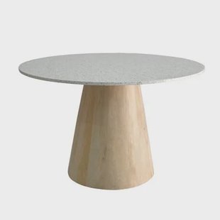 DÉJA Living - Eettafel Terrazzo|Hout - Naturel - 120x120x76cm - Sara
