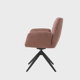 Giga Living - Eetkamerstoel Roze Metaal - Roxana