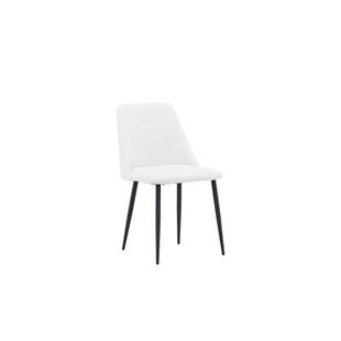 Fjôrd - Eetkamerstoel Wit|Zwart - PU Leer - Night - Set van 2