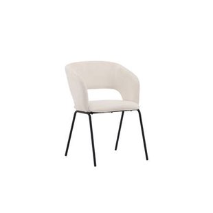 Fjôrd - Eetkamerstoel Wit - Linnen - Day - Set van 2