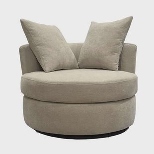 Giga Meubel - Fauteuil Beige Stof - Zithoogte 45cm - Thony Luxe
