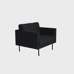 Fjôrd - Fauteuil Zwart - Velvet - Zoom