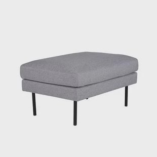 Fjôrd - Poef Grijs - Stof - Zoom