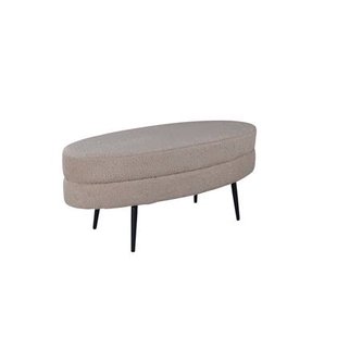 Fjôrd - Poef Beige|Zwart - Teddy - Otto Fjôrd - Poef Beige|Zwart - Teddy - Otto