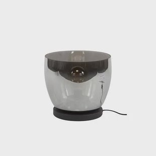Giga Meubel - Vloerlamp Smoke Glas - 29x29x27cm - Up L