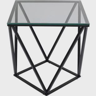 Bijzettafel Cristallo 50x50cm zwart Kare Design Bijzettafel Cristallo 50x50cm zwart Kare Design