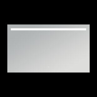 Spiegel Arcqua Cube 120x70 Cm rechthoek front LED