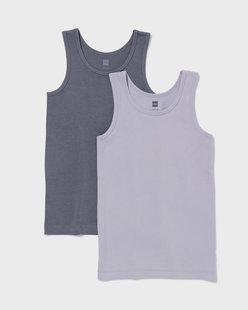 HEMA Hemd 2-pak grijs (grijs)