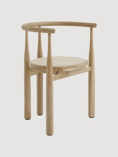 Armstoel Bukowski van eikenhout