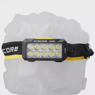 Nitecore HU2000 UHE LED, oplaadbare hoofdlamp, 2000 lumen