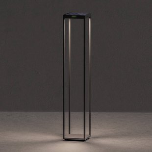 KLEWE LED lamp op zonne-energie RADIA MEGA, antraciet, 110 cm, aluminium IP65