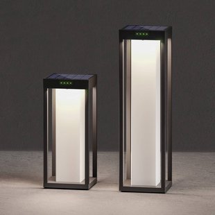 KLEWE LED lamp op zonne-energie RADIA MINI MOON, antraciet, 35 cm, IP65