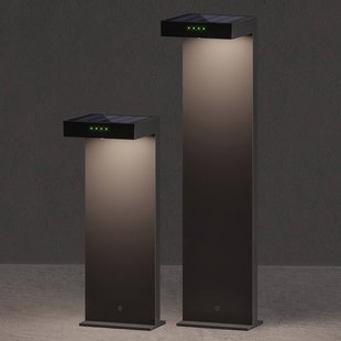 KLEWE LED lamp op zonne-energie ALA GROUND MINI, antraciet, 40 cm, IP65