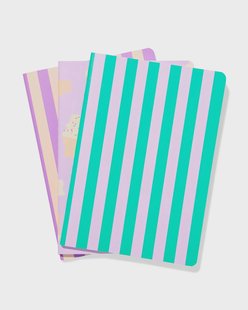 HEMA Schriften A5 Gelinieerd Strepen - 3 Stuks HEMA Schriften A5 Gelinieerd Strepen - 3 Stuks