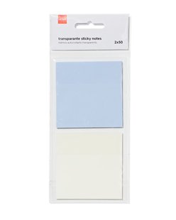 HEMA Sticky notes transparant - 2 stuks