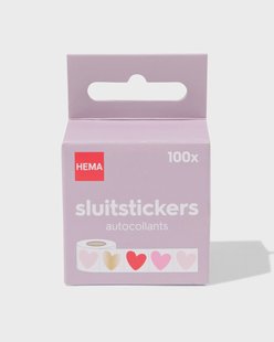 HEMA Sluitstickers hartjes - 100 stuks