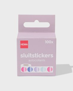 HEMA Sluitstickers metallic - 100 stuks