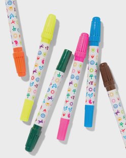 HEMA Viltstiften met stempel - 6 stuks