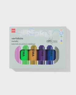 HEMA Verfsticks metallic - 6 stuks