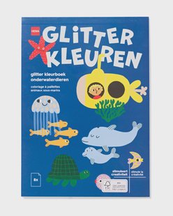 HEMA Glitter kleurboek A5 onderwater