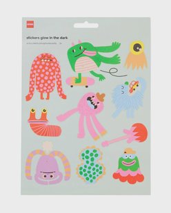 HEMA Stickers glow in the dark monsters