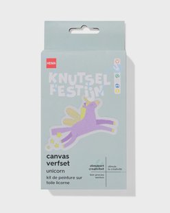HEMA Canvas verfset eenhoorn