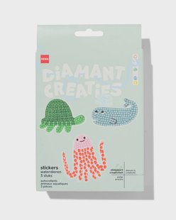 HEMA Diamantcreaties stickers waterdieren - 3 stukis