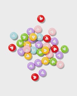 HEMA Kralenmix rond hartjes