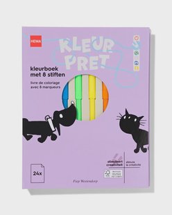 HEMA Takkie en Siepie kleurboek met 8 stiften