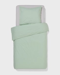 HEMA Dekbedovertrek 140x200/220cm percal lichtgroen (groen)