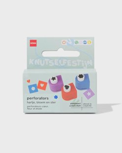 HEMA Perforators met hartje, bloem en ster