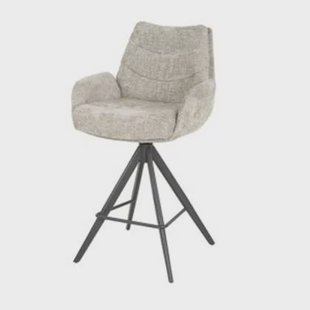 Hoyz Collection - Barstoel Lounge - Rich Zandkleur - Set van 2