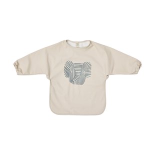 OYOY Erik Olifant slabbetje met mouw Beige
