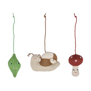OYOY Forest play speelgoed voor babygym Brown-green-red