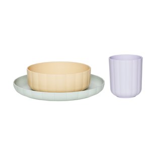 OYOY Pullo servisset 3-delig Pale mint-vanilla-lavender