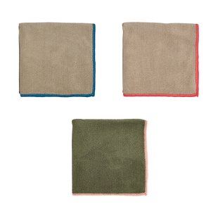 OYOY Mundus microvezeldoekje 30x30 cm 3-delig Olive-clay