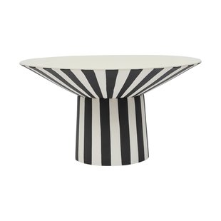 OYOY Toppu centerpiece hoog Ø30x17 cm White-black