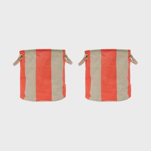 OYOY Kara opbergmand medium Ø32x32 cm 2-pack Cherry Red