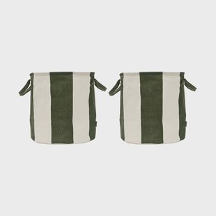 OYOY Kara opbergmand medium 32xØ32 cm 2-pack Dark Green OYOY Kara opbergmand medium 32xØ32 cm 2-pack Dark Green