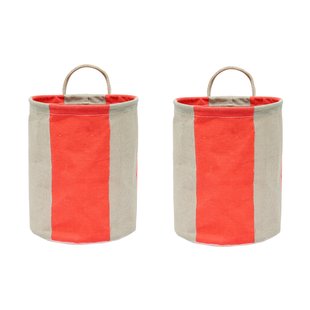 OYOY Kara opbergmand small Ø18x22 cm 2-pack Cherry Red