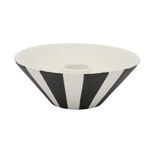 OYOY Toppu kandelaar laag 4 cm White-black