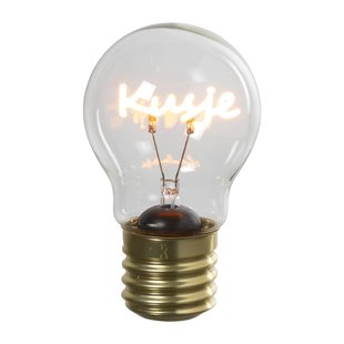 Ledlampje kusje - oranje - ø7x12 cm