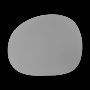 Aida Raw creative placemat siliconen 41x33,5 cm Lichtgrijs