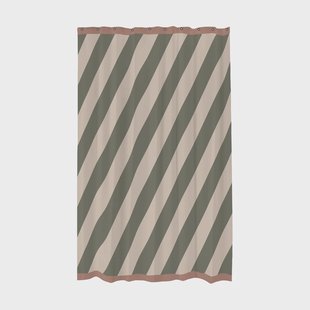 Mette Ditmer Diagonal douchegordijn 150x200 cm Dark olive