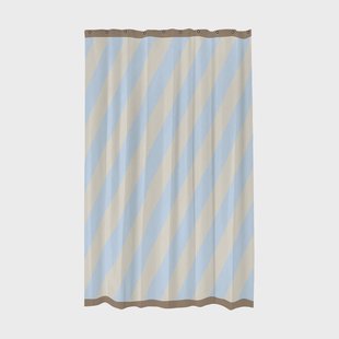 Mette Ditmer Diagonal douchegordijn 150x200 cm Light blue