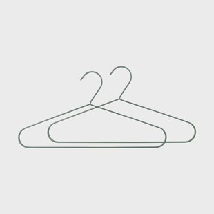 Mette Ditmer Hang-it kledinghanger 2-pack Thyme green
